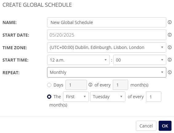 Create global schedule.png