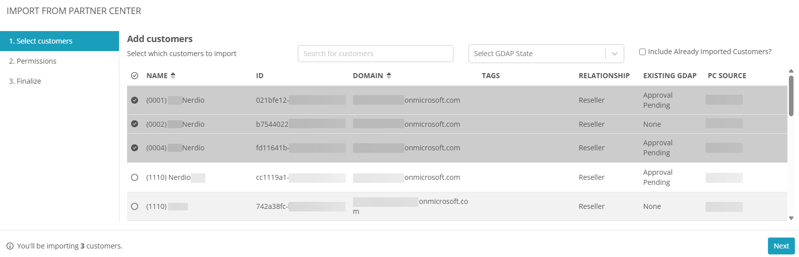2_Import From Partner Center - select customers.png